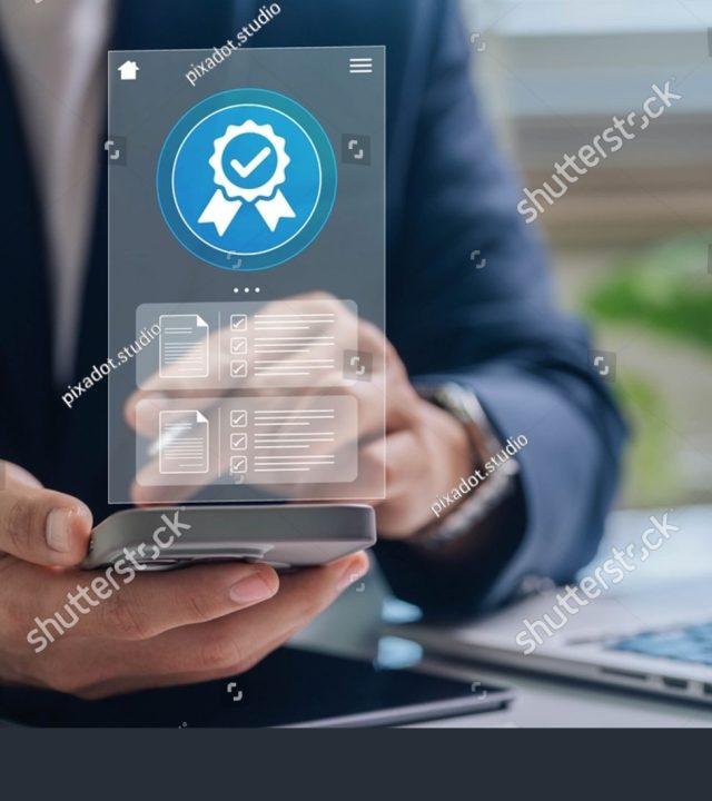 stock-photo-quality-certificate-and-checklist-businessman-holding-smartphone-displaying-digital-certification-2549343765